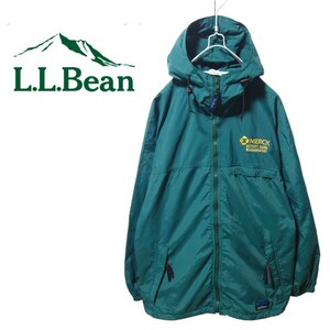 【L.L.Bean】80's USA製 企業ロゴ ナイロンジャケットA-1548