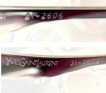 ビンテージ　YVES SAINT LAURENTイヴ・サンローラン サングラス 31-2606 メガネケース YSL セット_画像7