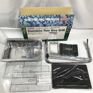 未使用 Coleman コールマン ステンレス2ウェイ グリル Model 170-9030 櫻D0101-1