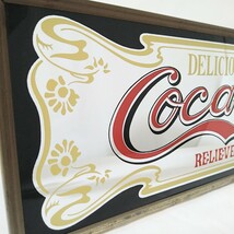 Coca Cola コカコーラ　パブミラー　鏡　ビンテージ　ヴィンテージ　アンティーク　レトロ　当時物　Coca-Cola　コカ・コーラ　Coca'Cola_画像3