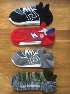 555 新品ニューバランスnew balance メンズソックス靴下4足セット1080+1085