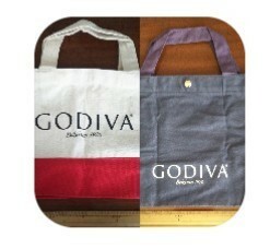 新年祝 値引き中 GODIVA ゴディバ ANNIVERSARY トートバッグ 2つ 紺 赤