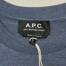 新品 正規品 A.P.C アーペーセー 22FW COETS-F27752 sweat vpc f neon rose MARINE スウェット トレーナー ロゴ S レディース_画像9