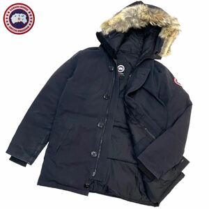 正規品 CANADA GOOSE カナダグース Jasper Parka Heritage ナイロンダウンジャケット ジャスパー パーカ ロゴ ワッペン M ブラック