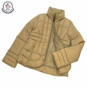 正規品 MONCLER モンクレール 4631-00-68964 DOWN JACKET ジップアップ ダウンジャケットハーフ coat 茶タグ ブラウン 2 レディース