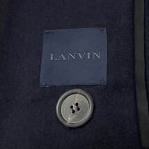 国内正規品 LANVIN ランバン ウール ロング チェスター コート ドレス WOOL COAT ビジネス 44 ネイビー メンズ_画像8