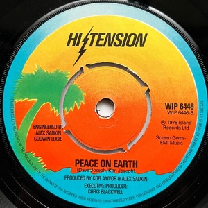 【試聴 7inch】Hi-Tension / British Hustle, Peace On Earth 7インチ 45 muro koco フリーソウル サバービア 