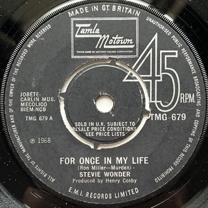 【試聴 7inch】Stevie Wonder / For Once In My Life 7インチ 45 muro koco フリーソウル サバービア 