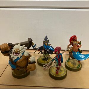 amiibo ゼルダの伝説　アーズオブザキングダム　四人の英傑　ミファー　リーバル　ダルケル　ウルボザ　ブレスオブザワイルド