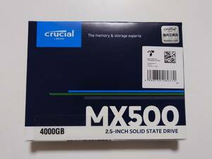 Crucial MX500 4TB 3D NAND SATA 2.5インチ 内蔵型SSD CT4000MX500SSD1　未開封新品