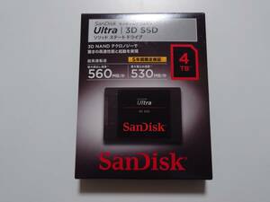 未開封新品　SanDisk　サンディスク ウルトラ 3D ソリッド ステート ドライブ　 SDSSDH3-4T00-J25　4TB　SSD　SATA