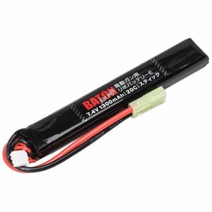 【新品☆即納】BATON airsoft 電動ガン用リポバッテリー 7.4v1300mAh [40C-20C]スティック【品番：B-LIPO-E-74-1300-STICK】4580707970203*