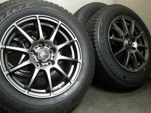 ■未使用タイヤ付き■社外16インチ(1665+38 5H PCD114.3)＆ブリヂストンBLIZZAK VRX2 195/65R16 4本■