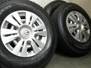 ■USED■キャラバンE25純正スチール＆DUNLOP WINTER MAXX SV01 195/80R15 4本■