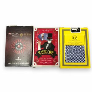【232185】トランプ カードゲーム 3個セット パーティーゲーム ランブラー マジシャン おもちゃ