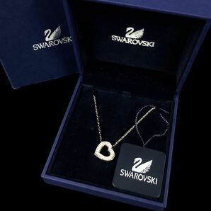 (232195)未使用 SWAROVSKI スワロフスキー ネックレス アクセサリーSweetheart スイートハート オープンハート ペンダント ハートモチーフの画像1