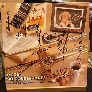 Ken-ichi Sonoda And His Dixie Kings 【Under The Double Eagle】LP 直筆 サイン入り SKA-3103 1978 Jazz