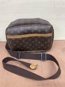 ★1円スタート★LOUIS VUITTON ルイヴィトン M45254 モノグラム リポーターPM ショルダーバッグ 斜め掛けかばん ブラウン系 ジャンク