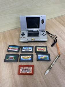 ★1円スタート★Nintendo DS 本体　ソフト7本セット ジャンク ポケットモンスター ファイアレッド