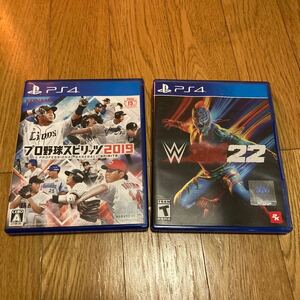 PS4 ソフト 2本 プロ野球スピリッツ2019 / W2K22