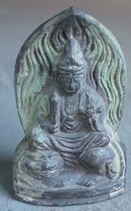 銅鍍金 釈迦牟尼佛 坐像 大日如来坐像 仏像 佛像 時代保証 仏教美術 佛教美術 古美術