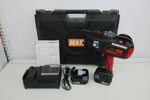 中古品 MAX マックス 鉄筋結束機 リバータイア RB-399A-B2C/40A 14.4V 4.0Ah バッテリー2個 充電器 ケース付 併