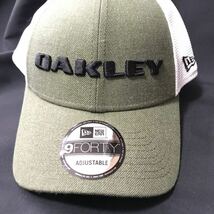 新品 【フリーサイズ】55-60cm (オリーブ)ゴルフ NEW ERAオークリー（OAKLEY）ヘザーニューエラスナップバックハット キャップ 帽子_画像4