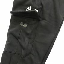 △新品【メンズM】黒 アディダス adidas ゴルフにオススメ フューチャーアイコン フリースカーゴパンツ スウェット ジョガー_画像5