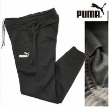 ◎027新品【メンズXL】黒白 プーマ ゴルフにオススメ スウェットパンツ ジャージ PUMA POWER キャット スポーツウェア ゴルフ_画像1