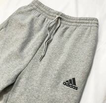 ▲新品【メンズO/ウエスト83〜86cm】 灰 adidas ゴルフにお勧め アディダス スウェット ジョガーパンツ テーパード フリース 裏起毛_画像5