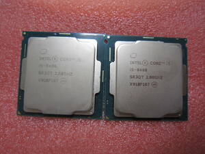 7884★CPU Intel Core i5 8400 2.80GHZ SR3QT 2個　動作品