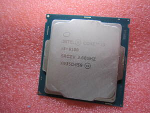 7916★Intel CPU Core i3-9100 3.60GHZ SRCZV 動作品