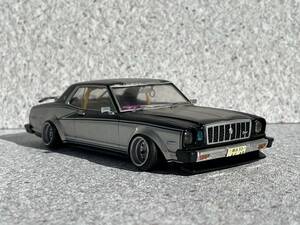 1/24　MX41マークⅡ　完成品　ブタ目　旧車　暴走族車　街道レーサー　グラチャン　シャコタン　改造車　ワンテール　深リムインパル