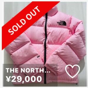 【 M様 売約済み 】THE NORTH FACE ヌプシダウン ピンク Sサイズ　ノースフェイス 600 フィル