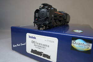 天賞堂カンタム D51形蒸気機関車 長野式集煙装置付き 中央西線タイプ No.71025 TENSHODO HO