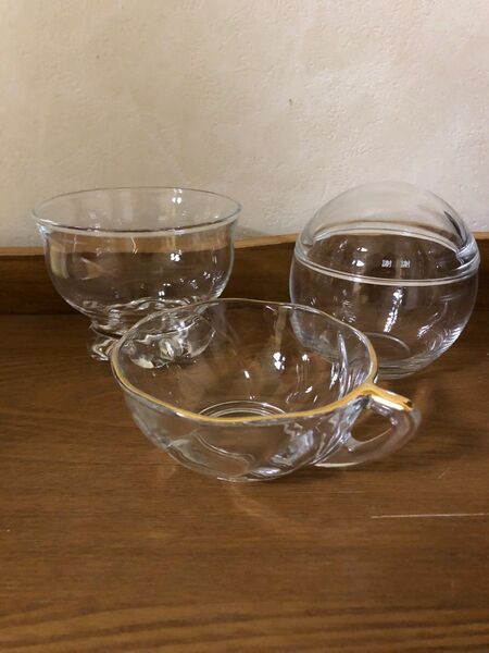 昭和レトロ　ガラス　カップ　コップ　デザートカップ　小物入れ