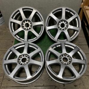 WORKホイール 17インチ 17×7J OFF;+47 PCD;114.3-5H ハブ径;約70mm 傷あり、ガリ傷あり、剥がれあり、錆びあり 4本 