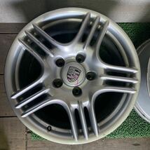 ポルシェ・カイエン純正ホイール BBS 18インチ 18×8J OFF;+57 PCD:130-5H ハブ径;約70mm 傷あり、ガリ傷あり、サビあり 4本 _画像4