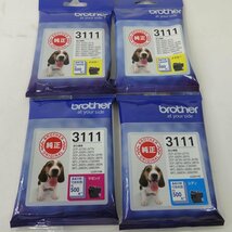 1円【未使用】brother ブラザー/純正インク　ブラックなど　ブラザー/LC3111BK-2PK/84_画像2