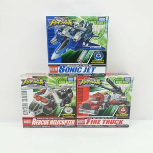 1円【未使用】TAKARA TOMY タカラトミー/トミカドライブヘッド サポートビークル 3点セット/未開封/77