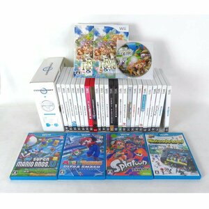 1円【ジャンク】 /Wii U＆Wiiソフトなど30本セット/81