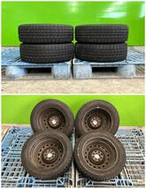 ★スタッドレスタイヤ&鉄ホイール4本セット★ 185/60R15 15x5.5J 4H PCD100/114.3マルチ STEEL WHEELS & STUDLESS TIRES SET(4 pcs)_画像2