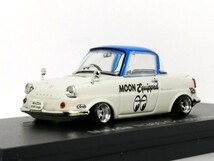 1/43 ノレブ Mazda R360 Coupe (1960) 改 アルミ 深リム ローダウン 改造 Rスポ Mooneyes デカール カスタム 国産名車_画像1