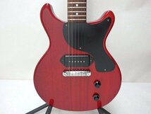 Burny TV-55 Cherry Red Rock'n Roll VERSION (RTV-55)バーニー Les Paul Jrタイプ ハードケース付き_画像3