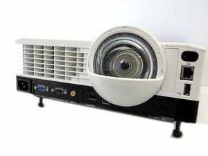 動作品 RICOH/リコー◆PJ WX4241N◆単焦点プロジェクター/天吊り/3300ルーメン/16:10 学校用 ビジネス リモコン付 ④ 1325h