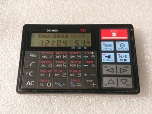 CASIO DATA-CAL150 DC-815k カシオ カード電卓 時計 アラーム 電話帳 電池交換済 昭和レトロ