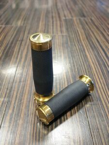 新品未使用 HANDLE BAR GRIPS・ グリップ 真鍮 ラバー ZEROエンジニアリング ロードホッパー タイプ２ｉ、タイプ５ｉ、タイプ９ｉ