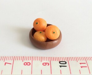 みかん 菓子器 ミニチュア品　リーメント よきかな和の暮らし ぷちサンプル　