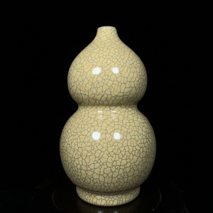 ▽鴻▽ 宋 官窯 冰裂紋 ひょうたん瓶 古陶瓷品 置物 古賞物 中国古玩 中国古美術