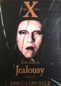 X エックス「Jealousy」アルバムCD販促ポスター　XJAPAN YOSHIKI ToshI PATA TAIJI HIDE